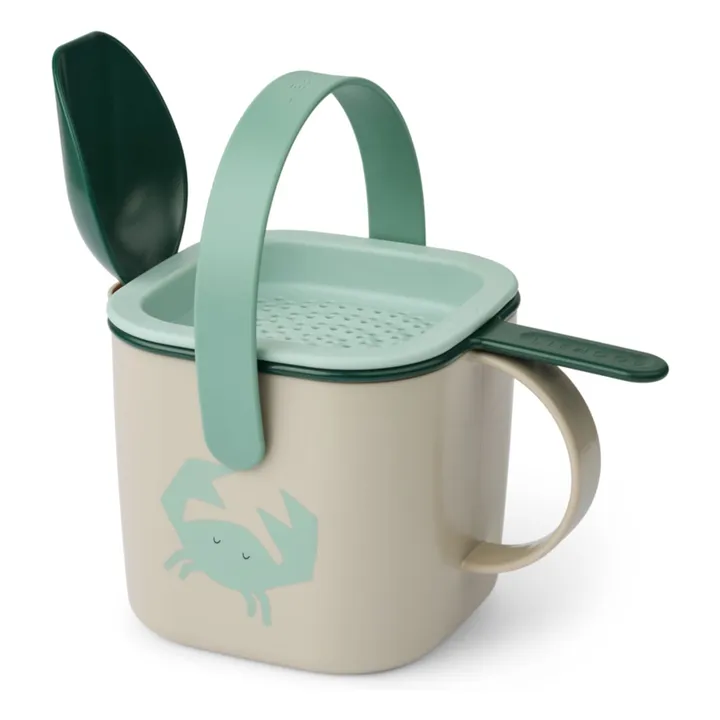 Cubo y tamiz de playa Roald | Crab/Sandy- Imagen del producto n°0