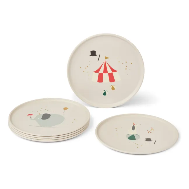 Assiettes Remco - Set de 6 | Circus/Sandy