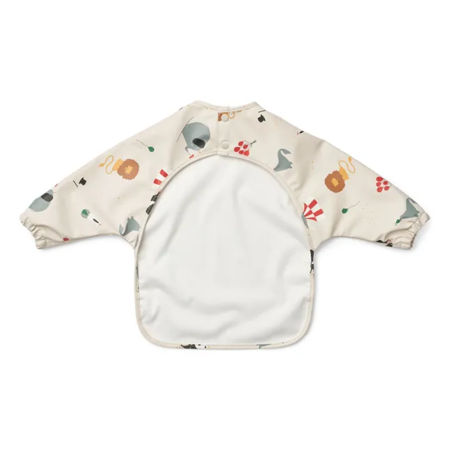 Merle bib with sleeves | Circus/Sandy