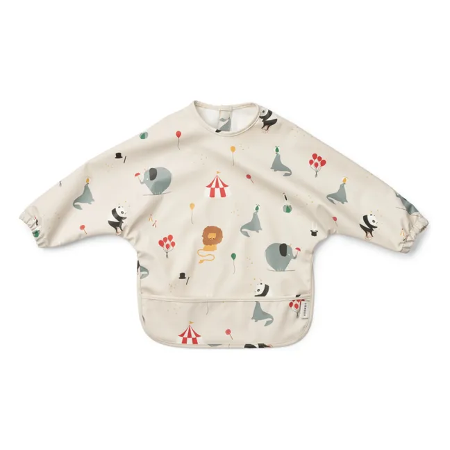 Merle bib with sleeves | Circus/Sandy