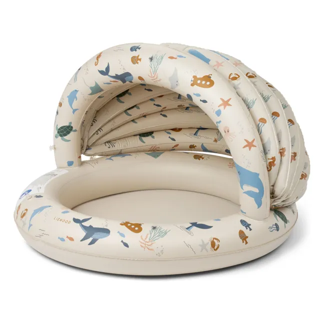 Piscina hinchable Hadleia con toldo | Sea creature/Sandy