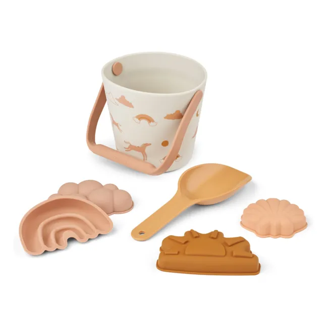 Gilma beach bucket and accessories | Dream/Ecru