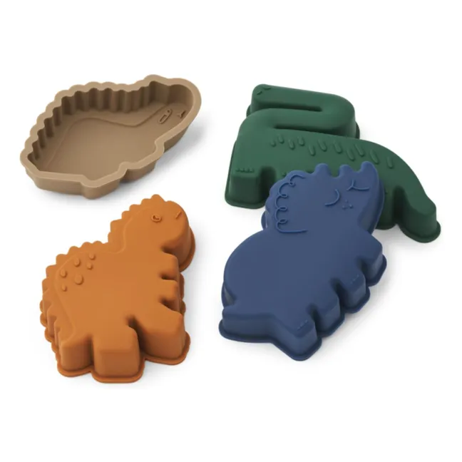 Gill silicone beach molds - Set of 4 | Dinosaurs/Mist