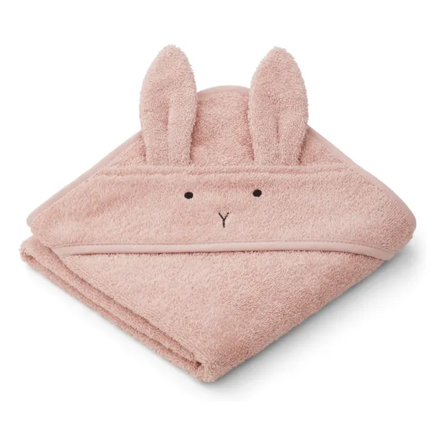 Cape de bain Albert en coton bio | Rabbit rose