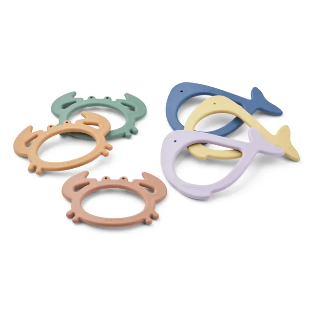 Anelli subacquei Calisto - Set di 6 | Peppermint multi mix