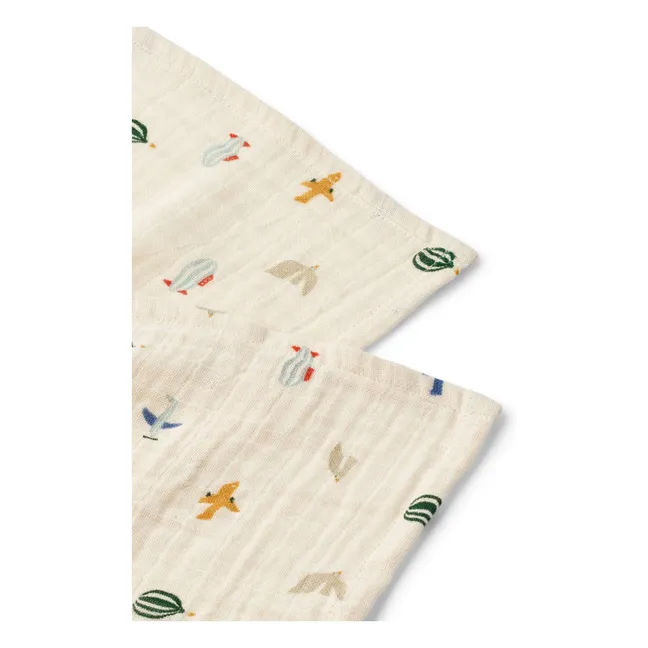 Lewis-Windeln aus Bio-Baumwolle - 2er-Set | Aviator/Ecru