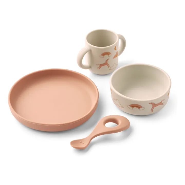Set di stoviglie in silicone Vivi - Set di 4 pezzi | Dream/Ecru- Immagine del prodotto n°0