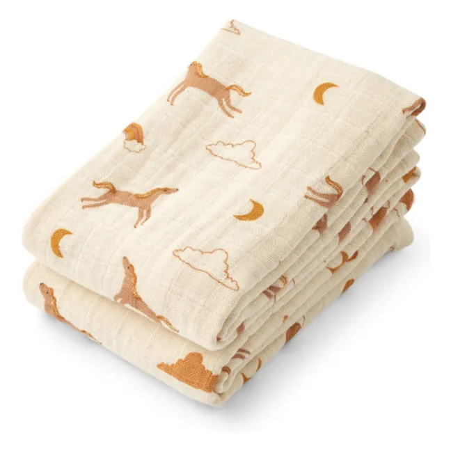 Lewis-Windeln aus Bio-Baumwolle - 2er-Set | Dream/Ecru