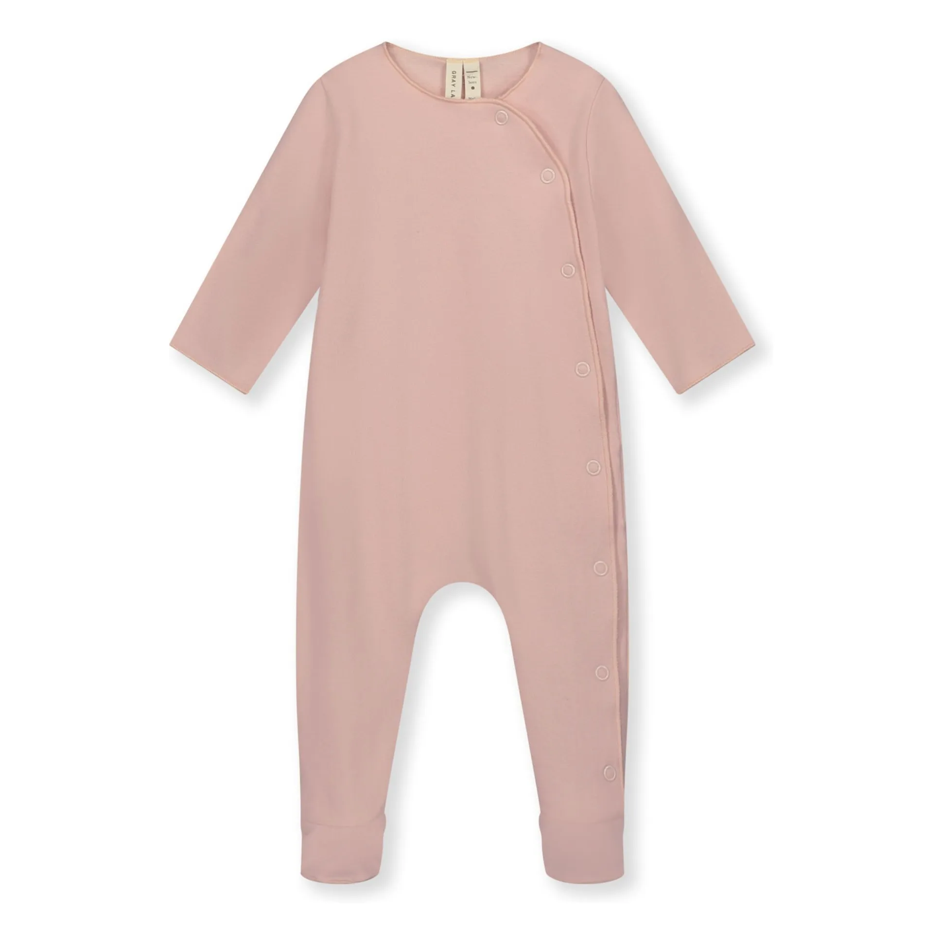 Gray Label Powder Pink Organic Cotton Newborn Pyjamas