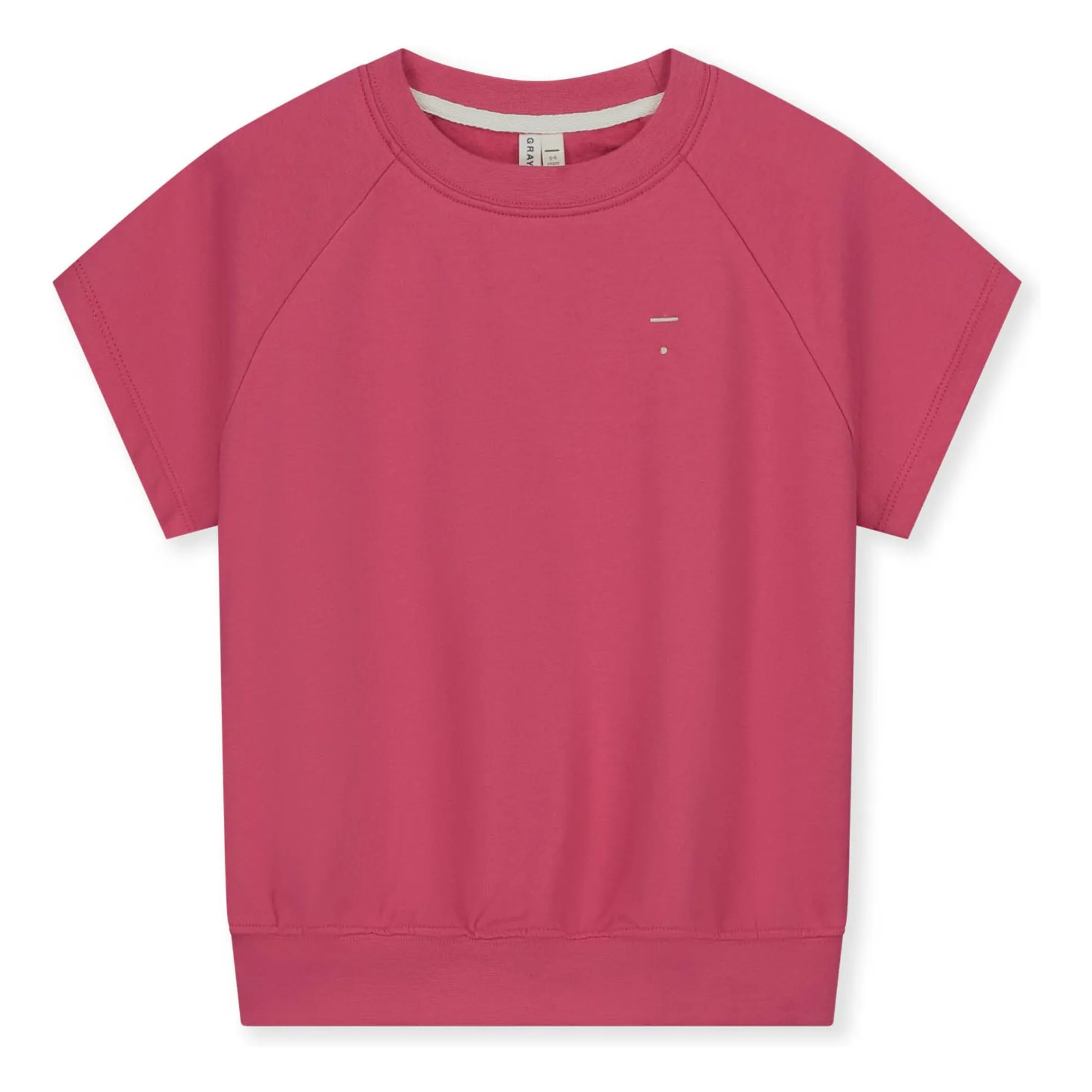 Gray Label Fuchsia Organic Cotton Short-Sleeve Sweatshirt