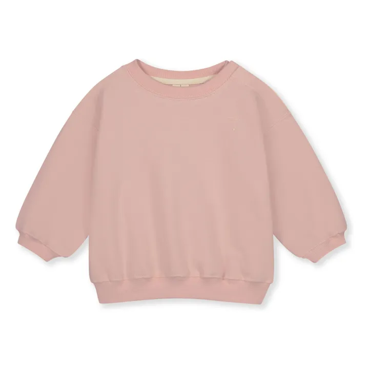 Sweat Coton Bio  | Rose poudré- Image produit n°0