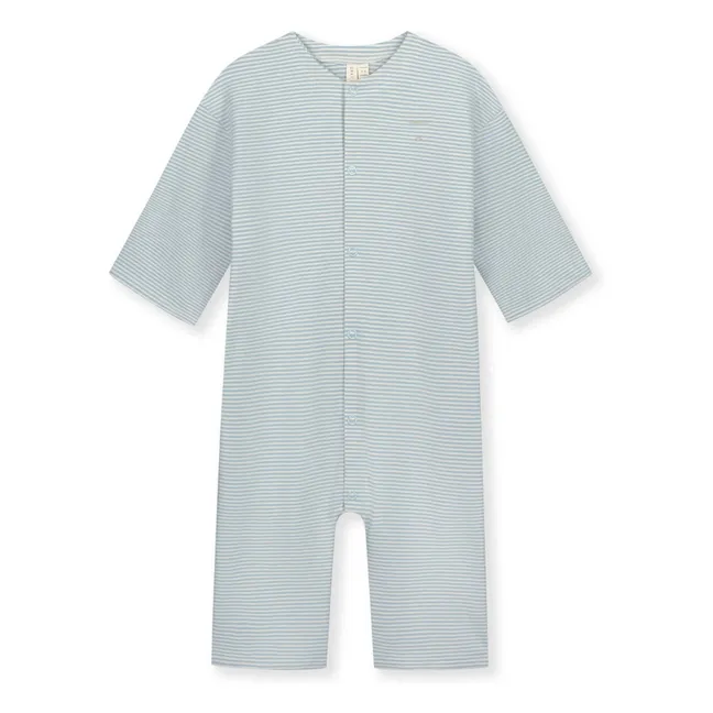 Pyjama Backseam Bio-Baumwolle | Hellblau