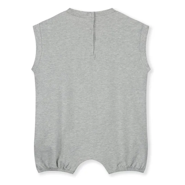 Playsuit in cotone biologico  | Grigio chiné