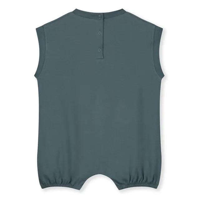 Playsuit in cotone biologico  | Blu