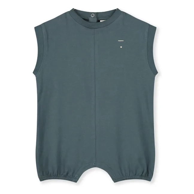Playsuit in cotone biologico  | Blu
