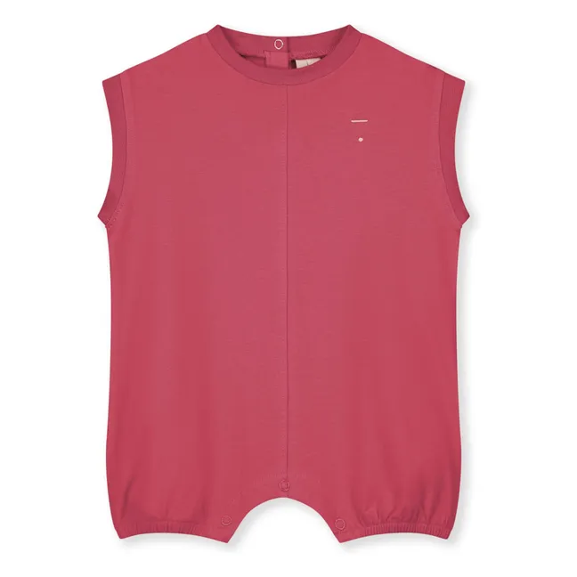 Playsuit in cotone biologico  | Fuscia