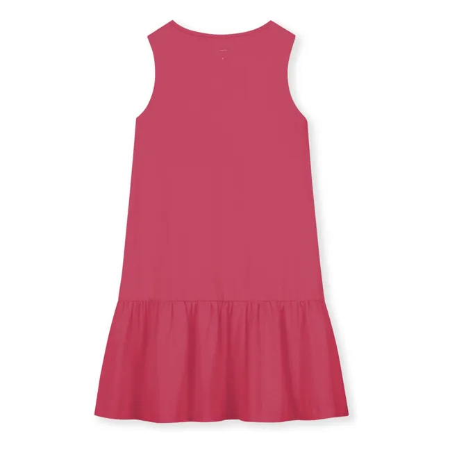 Vestido de algodón orgánico  | Rosa Fushia