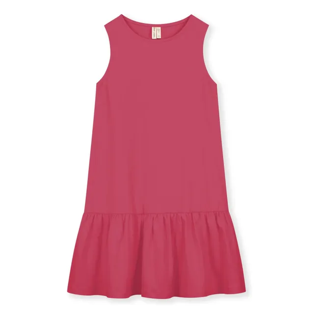 Vestido de algodón orgánico  | Rosa Fushia