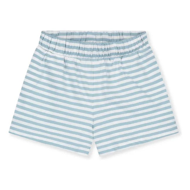 Pantalones cortos elásticos de algodón ecológico  | Azul Cielo