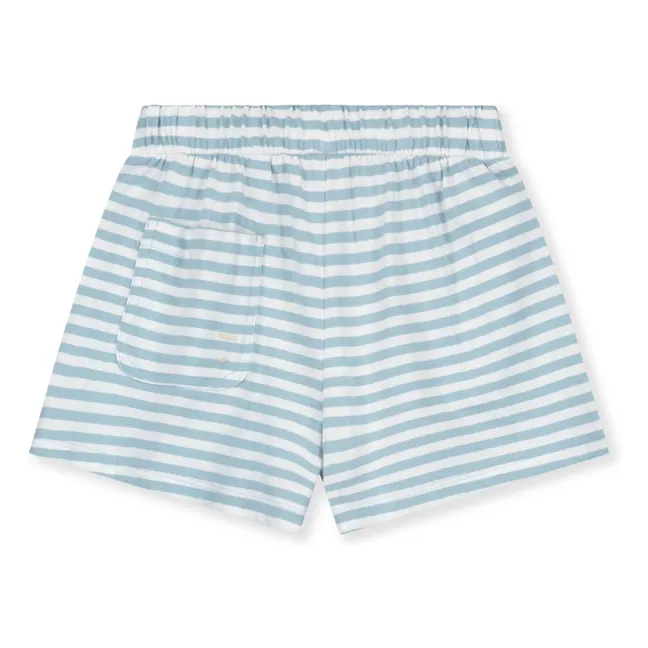 Pantalones cortos elásticos de algodón ecológico  | Azul Cielo