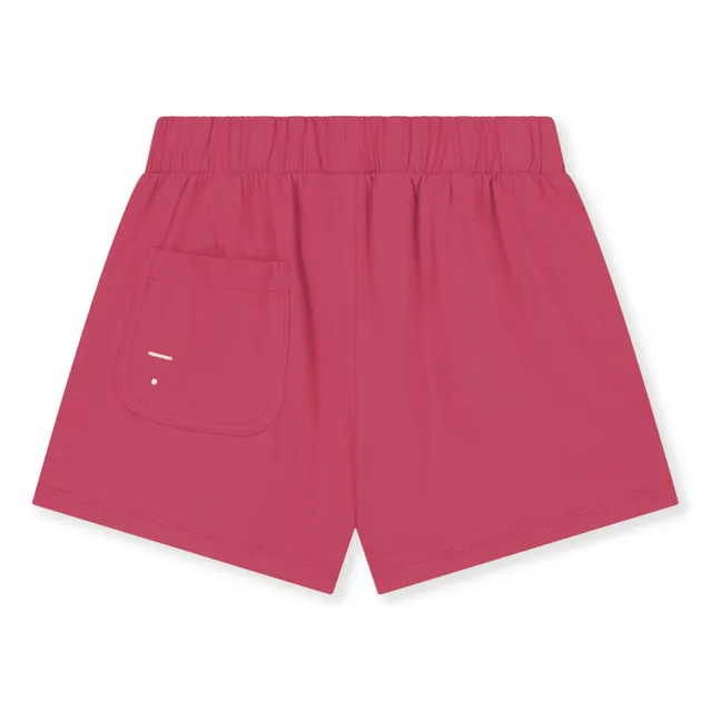 Pantalones cortos elásticos de algodón ecológico  | Rosa Fushia