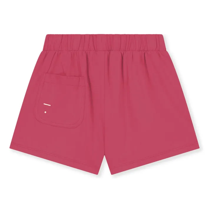 Pantalones cortos elásticos de algodón ecológico  | Rosa Fushia- Imagen del producto n°3