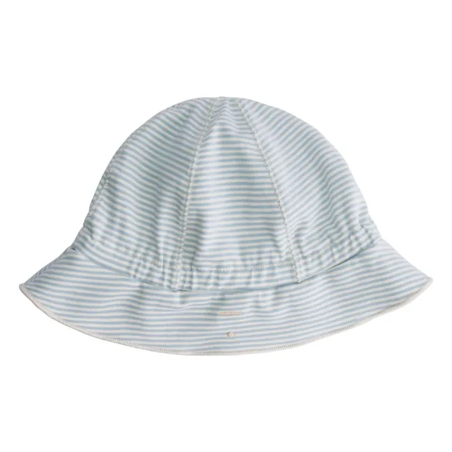 Bob con nodo in cotone biologico  | Azzurro