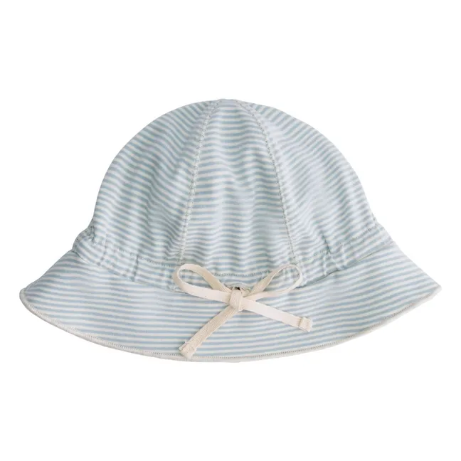 Bob con nodo in cotone biologico  | Azzurro