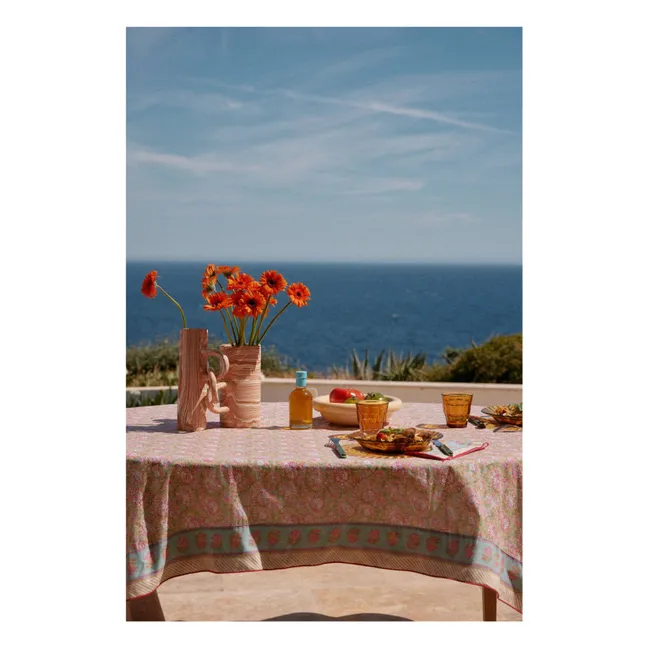Carla tablecloth in organic cotton | Yellow