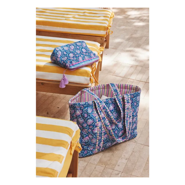 Pochette Teiki en coton bio | Bleu foncé