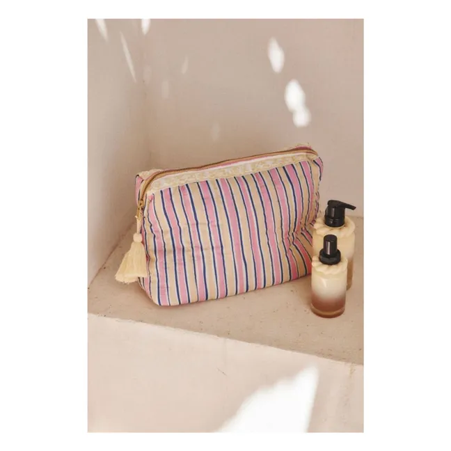 Pochette Teiki en coton bio | Rose fuschia