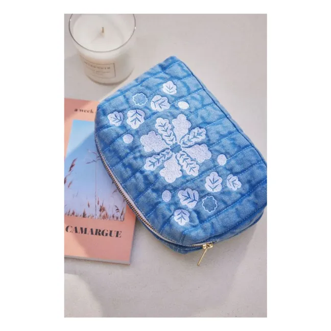 Pochette Teiki en coton bio | Bleu jean