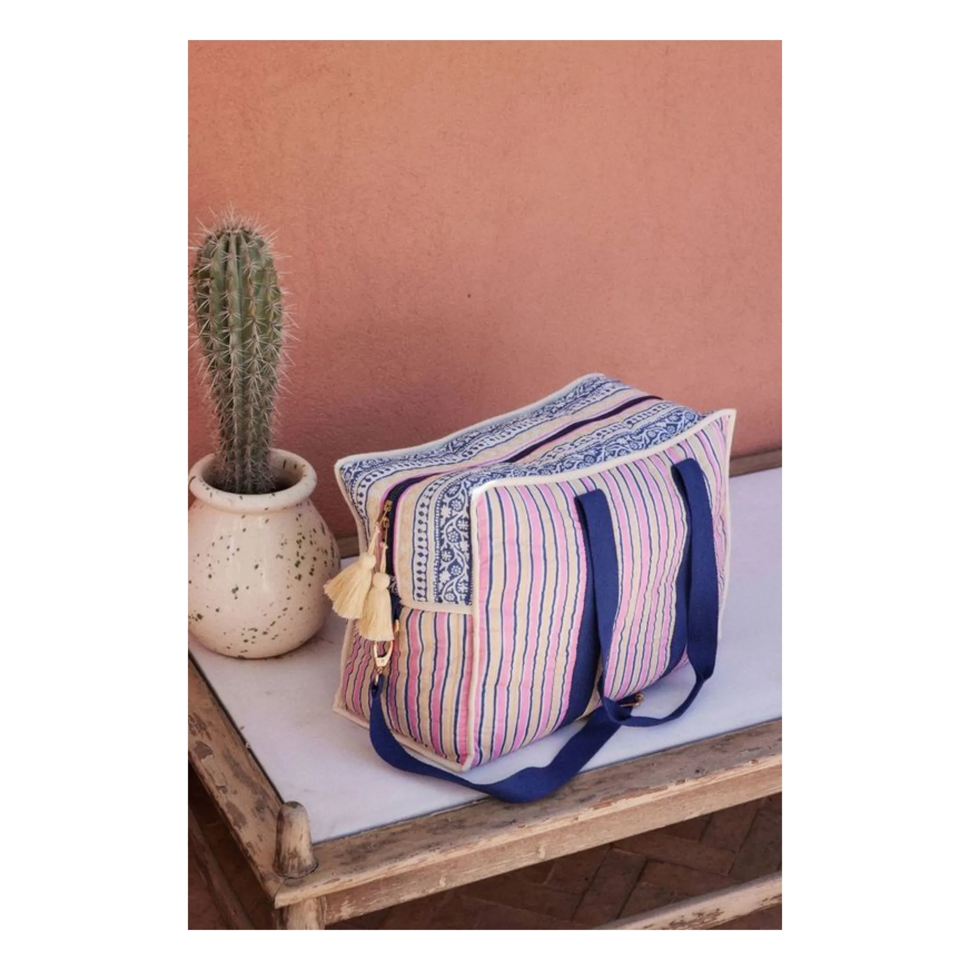Louise Misha Pink Lilio 36H Bag In Organic Cotton