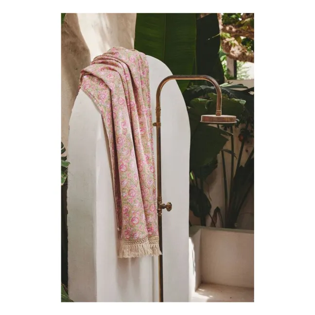 Serviette de plage Lana en coton bio | Jaune