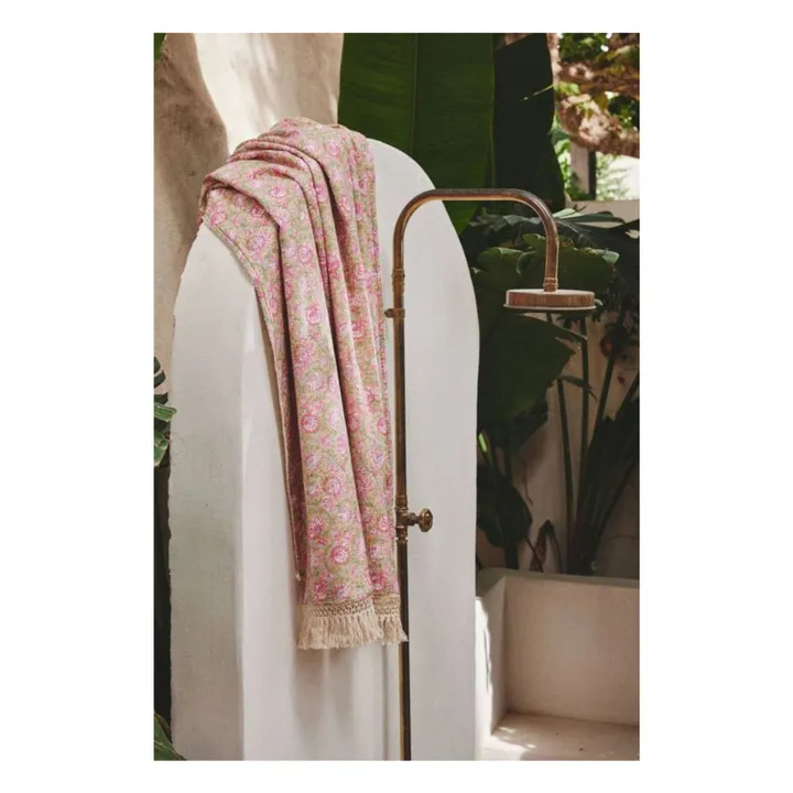 Toalla de playa Lana de algodón orgánico | Amarillo- Imagen del producto n°0