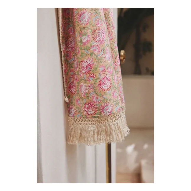 Serviette de plage Lana en coton bio | Jaune