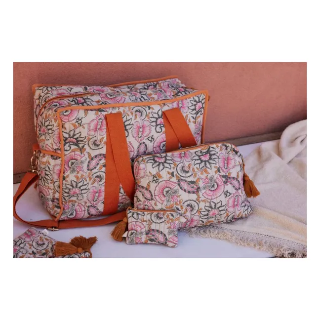Pochette Teiki en coton bio | Rose