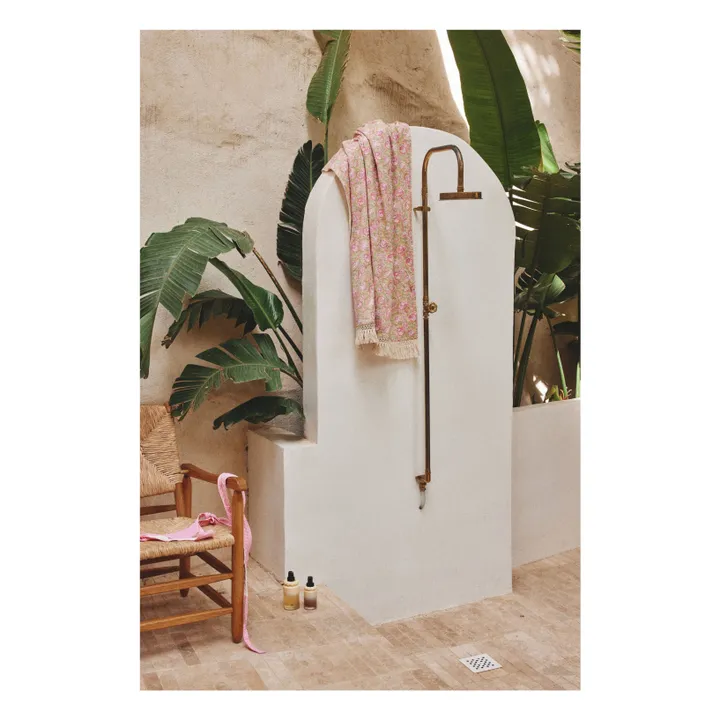 Toalla de playa Lana de algodón orgánico | Amarillo- Imagen del producto n°1