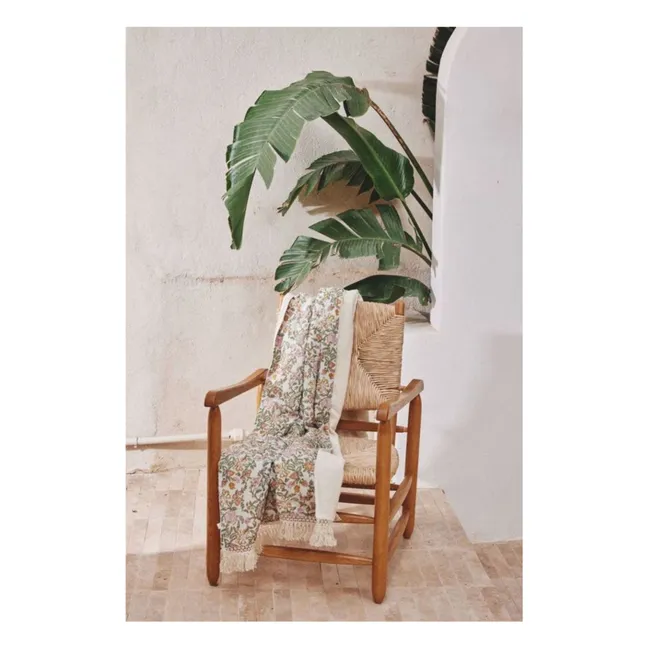 Serviette de plage Lana en coton bio | Crème