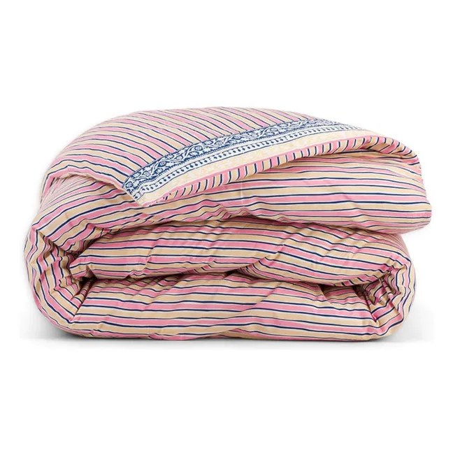 Housse de couette Noemie en coton bio | Rose fuschia