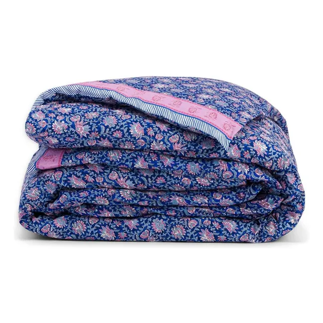 Housse de couette Noemie en coton bio | Bleu foncé