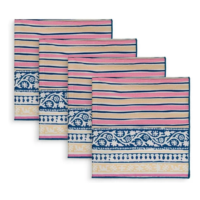 Carlotta napkins - Set of 4 | Fuchsia