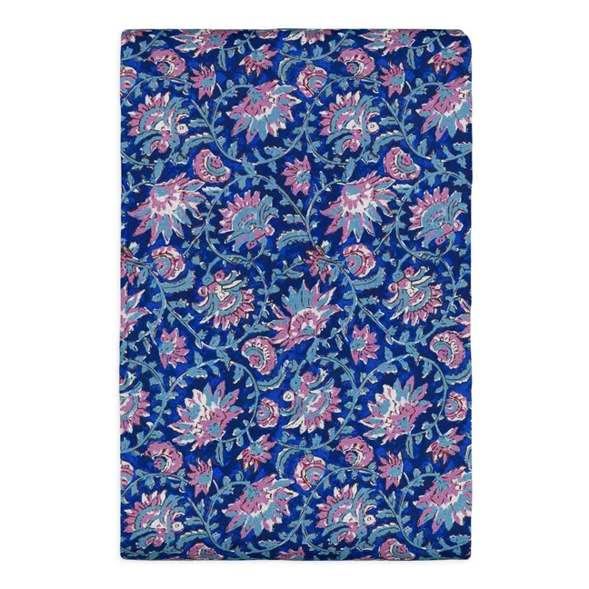 Housse de couette Noemie en coton bio | Bleu foncé