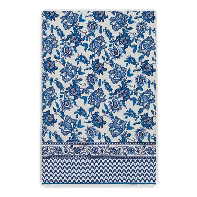 Mantel Carla de algodón ecológico | Azul