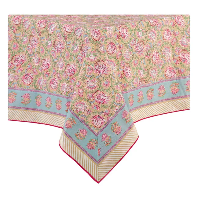 Carla tablecloth in organic cotton | Yellow