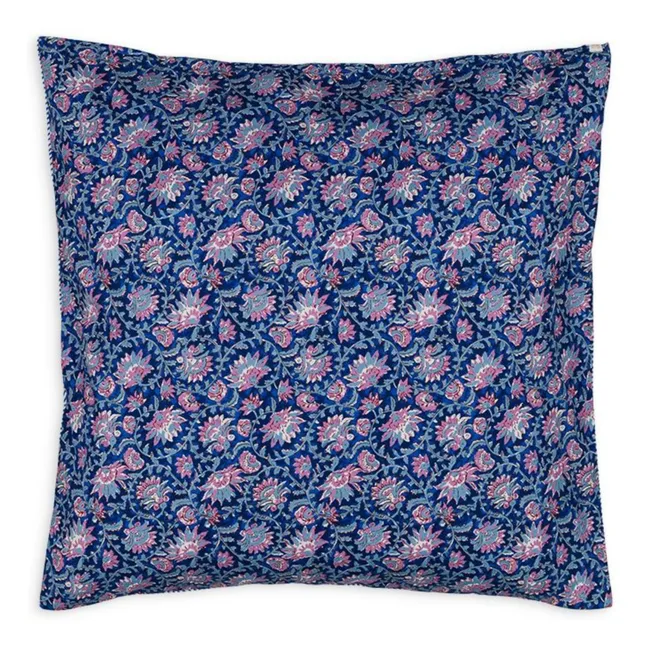 Taie d'oreiller Valerie en coton bio | Bleu foncé