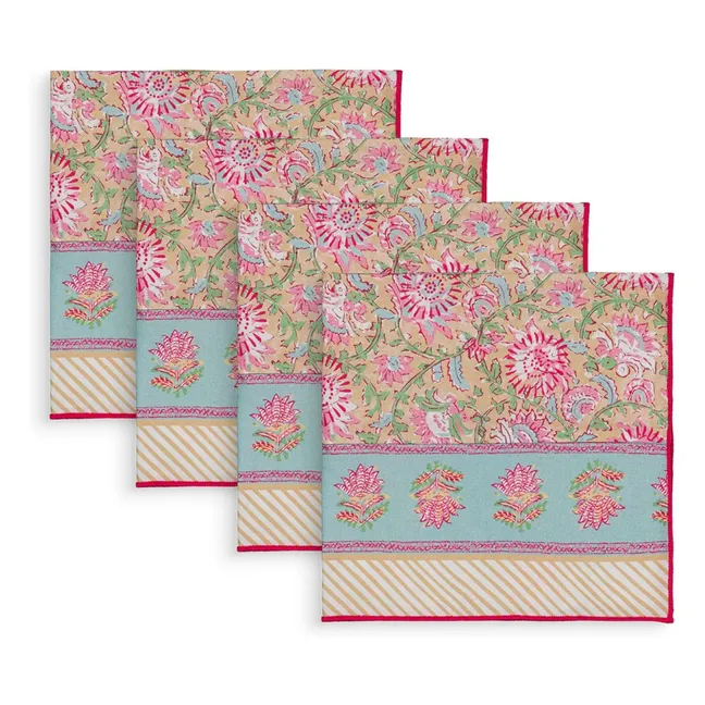 Carlotta napkins - Set of 4 | Yellow