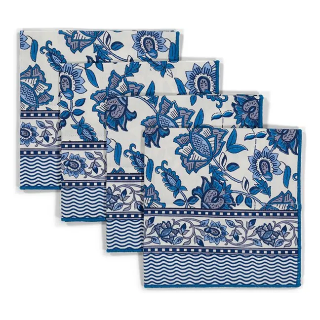 Serviettes de table Carlotta - Set de 4 | Bleu