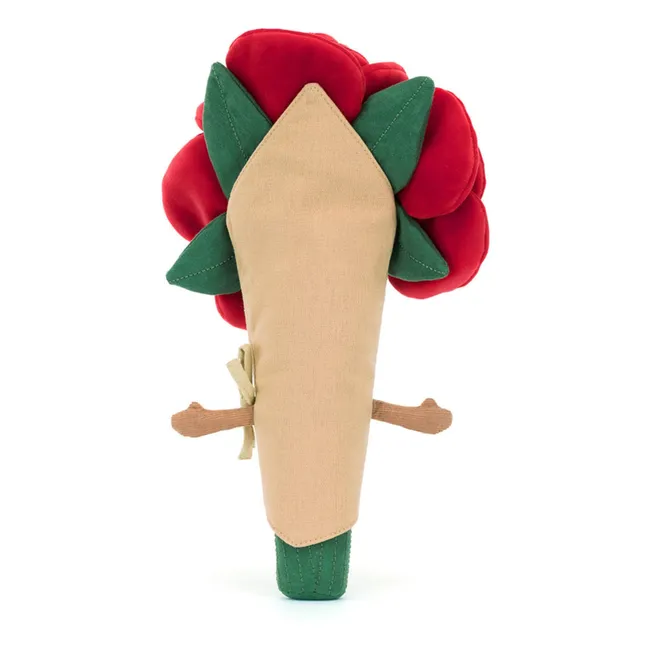 Peluche bouquet de roses | Rouge