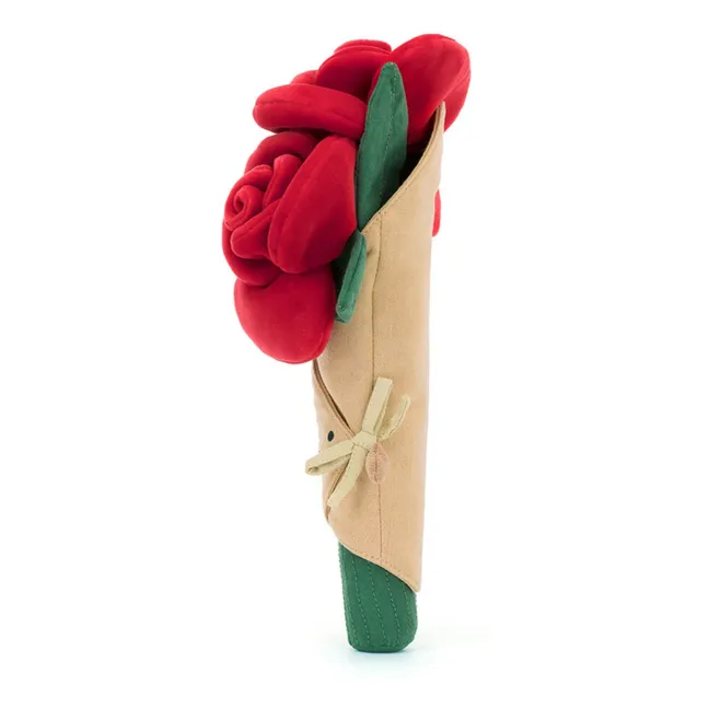 Plush bouquet of roses | Red